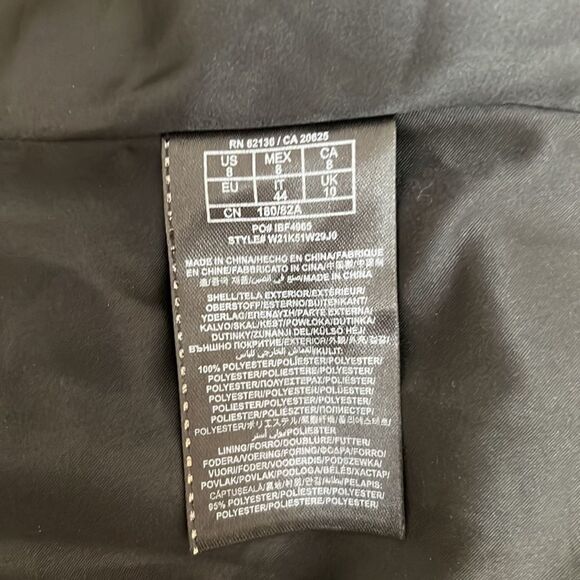 Guess Sz 8 Dress Animal Print V Neck Slimming Sash Waist Cut Out Back Sleeveless - Picture 10 of 11